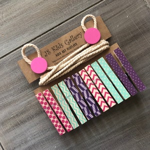 Art work Display, photo Hanger, kids Art Work Display, Photo Display, Kid&#39;s Wall Art, Clothespin display