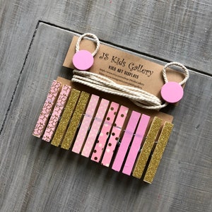 Clothesline photo Display,  clothespin display, photo Hanger, kids Art Work Display, Photo Display, Kid&#39;s Wall Art, Clothespin display