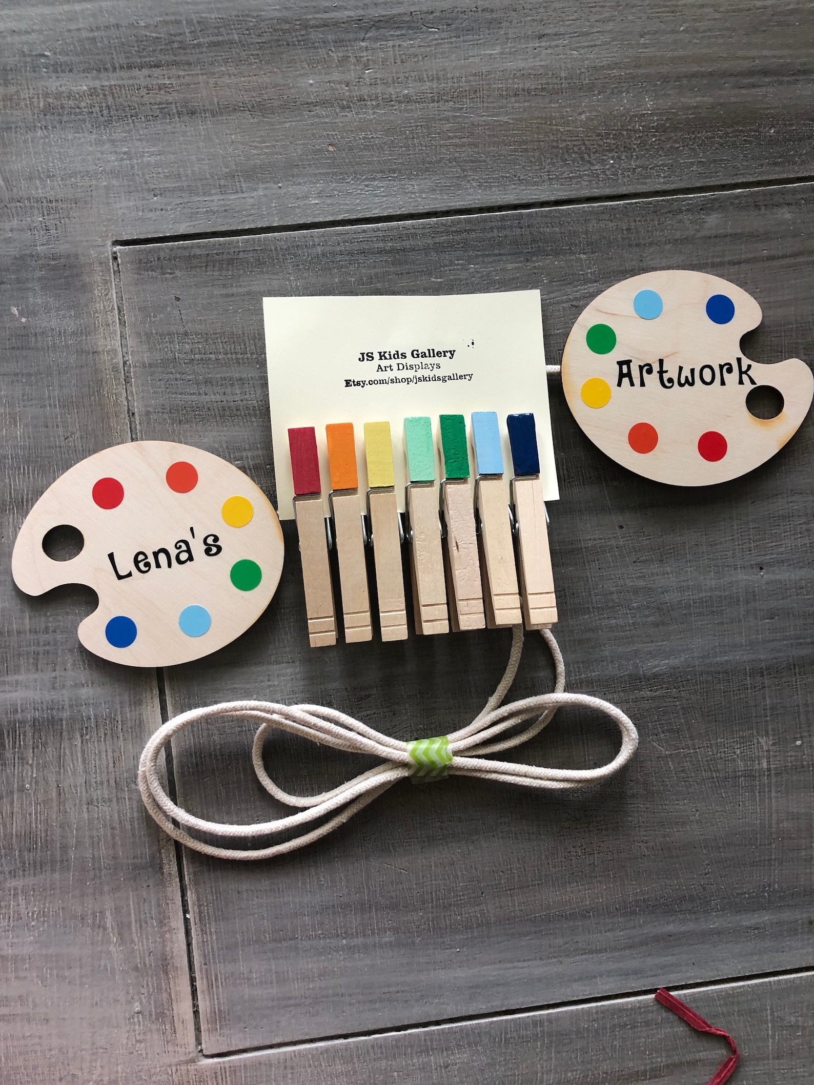 Personalized Paint Palette Kids Childrens Art Work Display Etsy