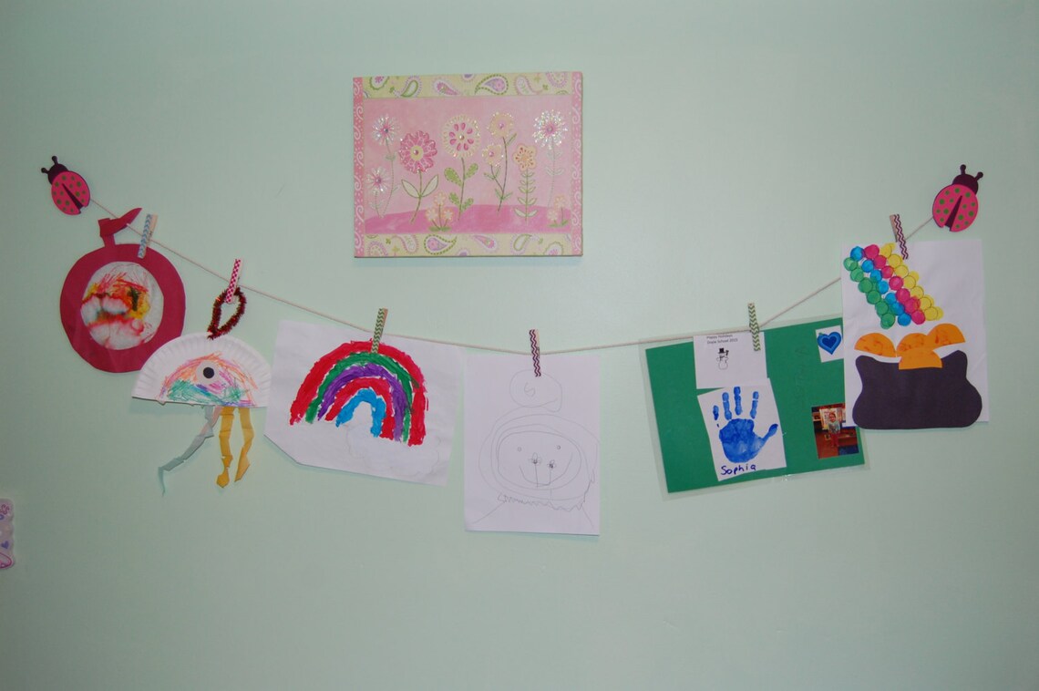 Paint Palette Kids Childrens Art Work Display Children's - Etsy