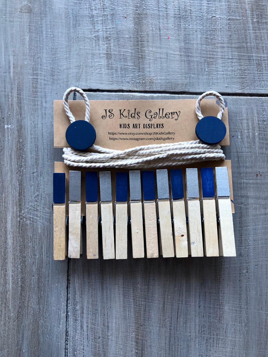 Clothesline Art Display, Art Work Display, Baby Girl Onesie Display