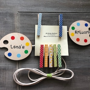 Personalisierte Farbpalette Kinder Kinder Kunst Arbeit Display, Kinder Kunst Display, Kunstwerk Display, Foto Display, Kinder Wandkunst,