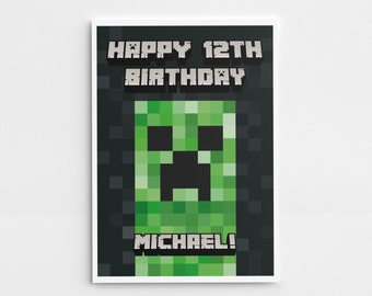 Minecraft Birthday Etsy Minecraft Birthday Etsy