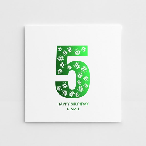 personalised-5th-birthday-card-fifth-birthday-card-age-5-etsy