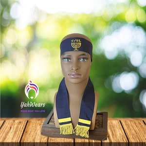 Mitre Hebrew Headwrap,  Israelite headwrap, turban for men, Israelite clothing, gift for men, Israelite garments, Hebrew Israelite Fringes,