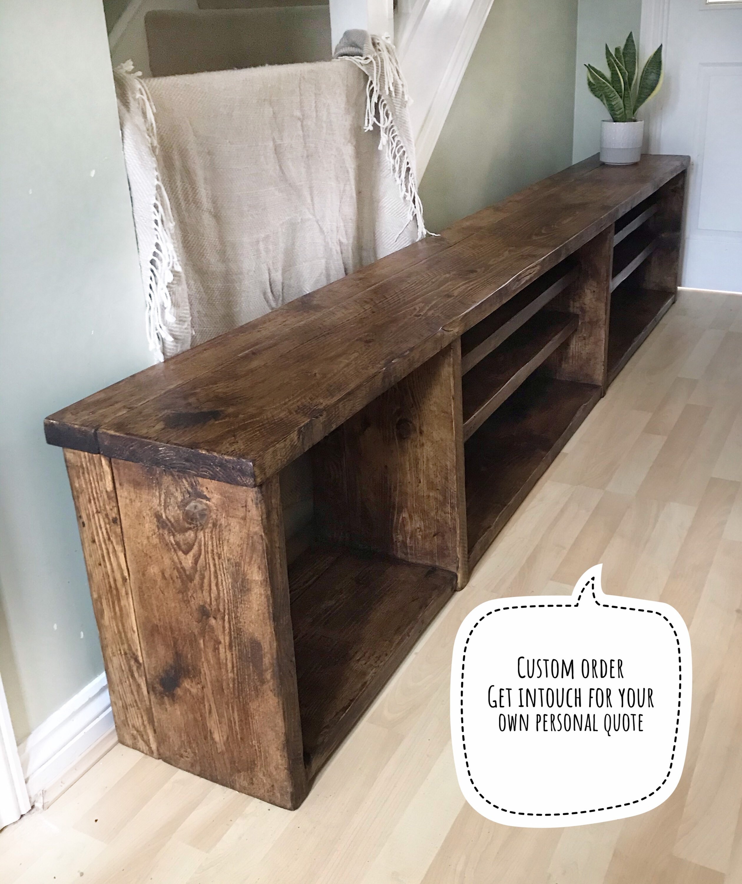 Shoe Bench Extra Deep 30cm Depth Large Wooden Shoe Rack Etsy UK