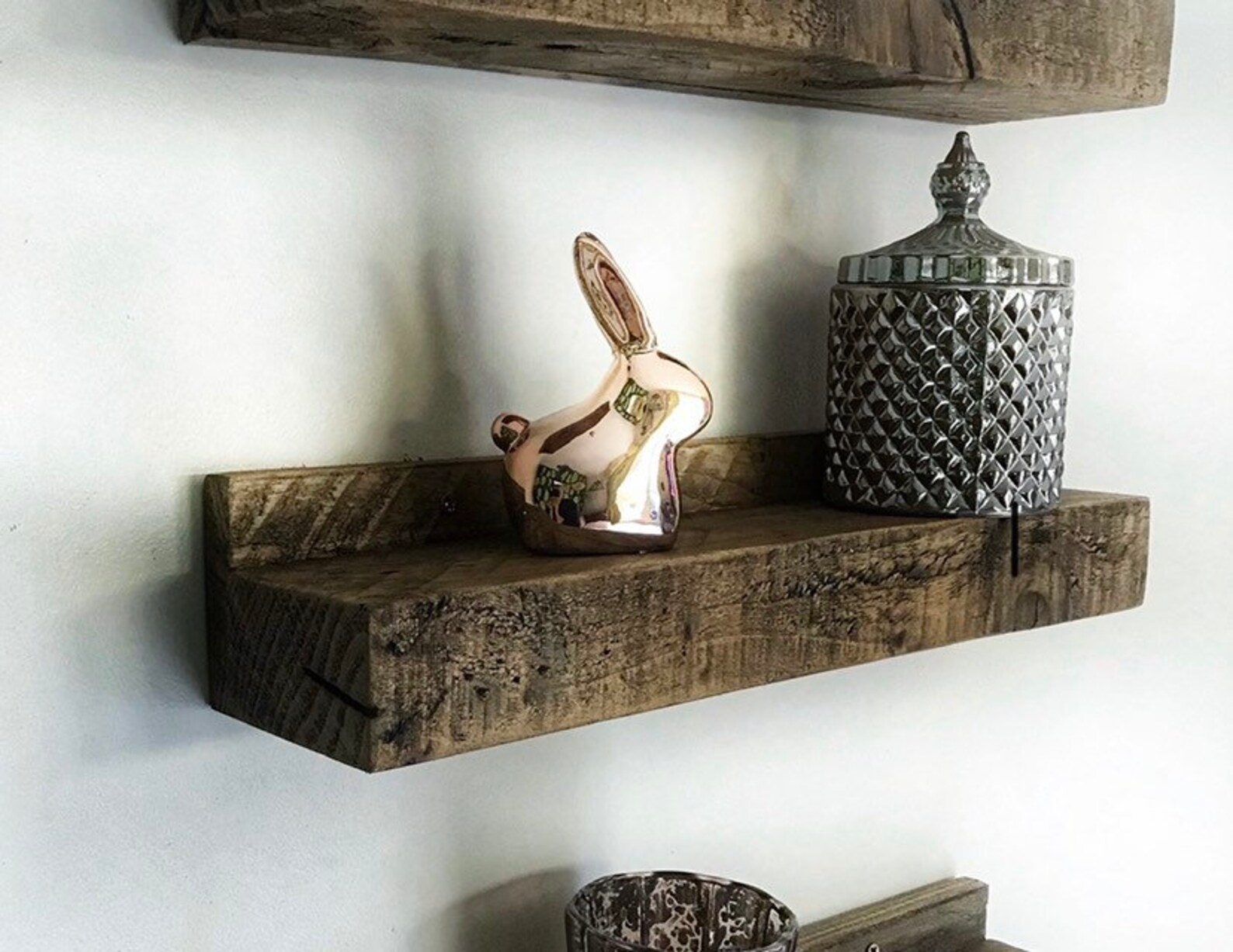 Single Chunky Shelf Wooden Shelves Rustic Ornament Shelf Etsy UK