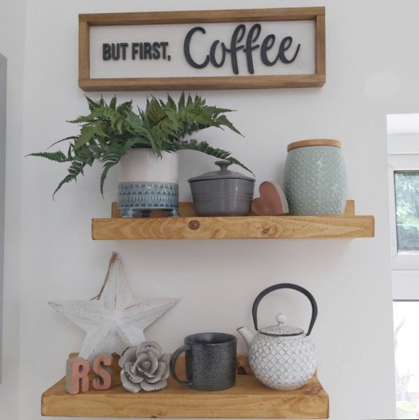Imperative décor floating shelves rustic outlet wood wall shelf usa handmade