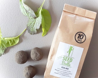 Seedballs 'Asia mix' - 3 or 10 Pack of Seedbombs