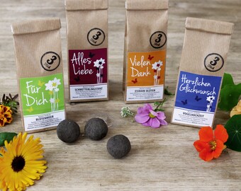 Special Edition Seedbombs Flower Pack - 4 variëteiten x 3 zaadballen | Cadeau-idee voor verschillende gelegenheden