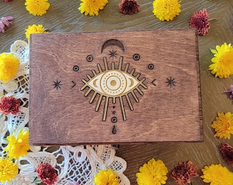 Protection Mystery box | Wooden coffin | witchy mystery box | Witchcraft kit | Gift for Witch | Surprise box