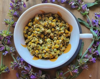 Dried Chamomile Flowers | Flower tea | Witchcraft herbs | herbal tea | Magic supplies | Witches Apothecary