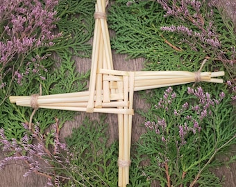 Two Goddess Brigid Wheat Cross | Imbolc | Deity | Protection sigil | Saint Brigid | Protection charm | ornament