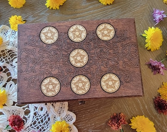 Prosperity Mystery box | Wooden coffin | witchy mystery box | Witchcraft kit | Gift for Witch | Surprise box