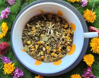 HarmoniTea Calming Tea | loose leaf tea | Chamomile |  Lemon balm | Passionflower