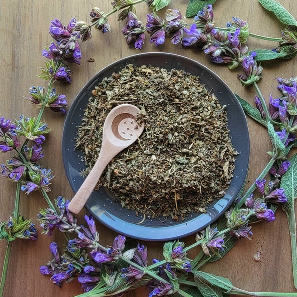 Dried Holy Basil Vana Tulsi |  Ocimum gratissimum | Herb leaf | Witchcraft herbs | herbal tea | Magic supplies | Witches Apothecary