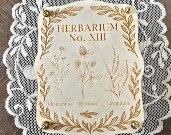 Witch’s Herbarium Flower Press Large | Botanical Press with Brass Hardware