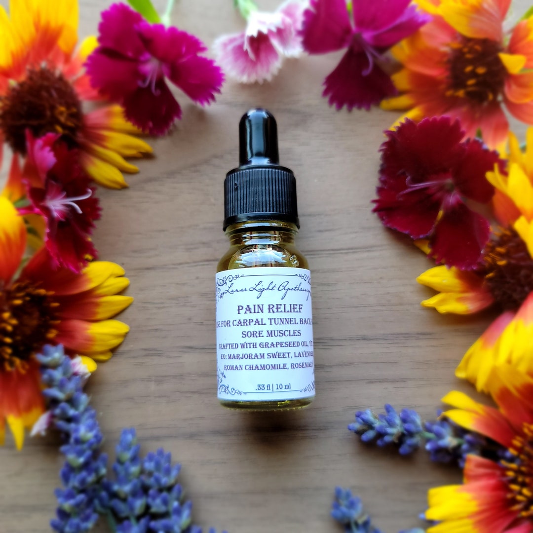 Natural Relief for Carpal Tunnel, Back Pain & Sore Muscles White Willow Bark Marjoram Sweet