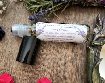 Lavender Rollon Oil | ritual oil | Third Eye chakra balance | deflect evil eye