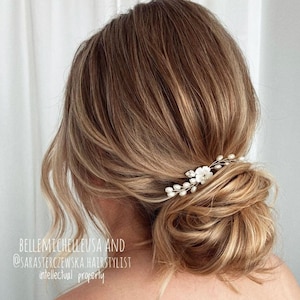 Bridal hair pins crystal Wedding Hair Accessories pearl Wedding hair piece Bridal headpiece pearl Wedding hair pins pearl bridal accessories