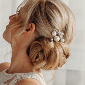 Bridal hair pins pearl  bridal Pearl Hair Pins Pearl Wedding Hair Pins Bridal headpiece pearl bridal hair piece
