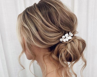 Bridal hair piece floral bridal headpiece floral bridal hair comb floral hair piece floral Wedding hair piece floral Wedding headpiece