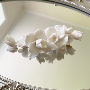 Bridal Flower Hair Comb: Wedding Hair Piece, Gold or Silver
