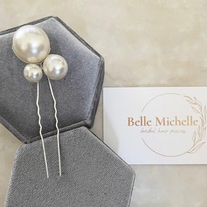 Pearl Bridal Hair Pins: Boho Wedding Hair Piece