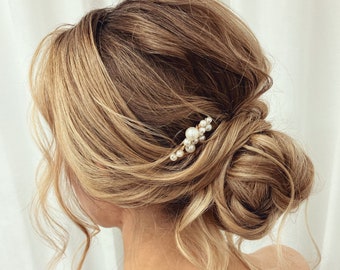 Freshwater Pearl Hair Pins: Bridal Headpiece, Wedding Hair Accessory