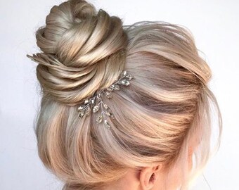 Crystal Hair Pins Bridal Hair Pins Wedding Hair Pins Silver Hair Pins Gold Hair Pins Bridal Bobby Pins Minimal Hair Pins Headpiece