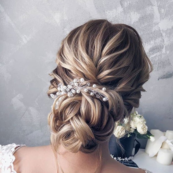 Bridal hair comb wedding hair comb bridal hair clip wedding hair clip wedding hair piece bridal hair piece bridal hair accessories hair vine