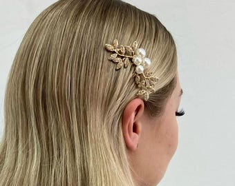 Pearl Bridal Hair Piece: Wedding Hair Comb Accessory