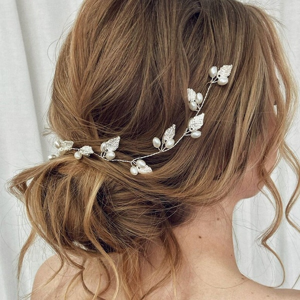 bridal headpiece for short hair