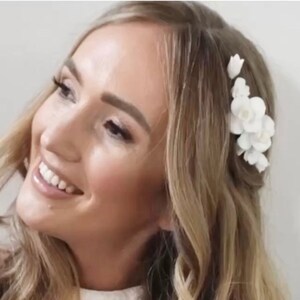 Floral Bridal Hair Comb: Wedding Hair Piece, Gold or Silver
