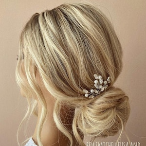 Bridal hair pins crystal Wedding Hair Accessories pearl Wedding hair piece Bridal headpiece pearl Wedding hair pins pearl bridal accessories