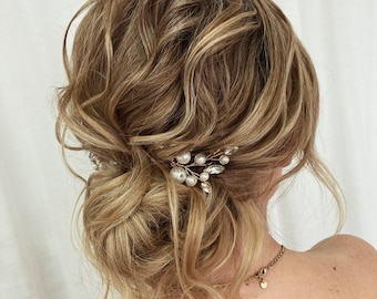 Freshwater Pearl Bridal Hair Pins: Wedding Hair Piece, Set of 6