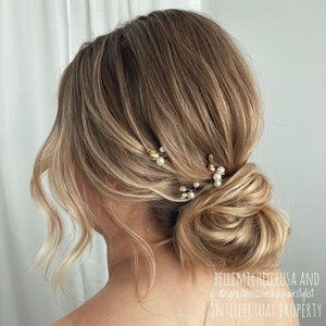 Pearl hair pins Bridal hair piece pearl Bridal hair pins pearl bridal headpiece pearl wedding hair jewelry pearl Wedding hair pins simple
