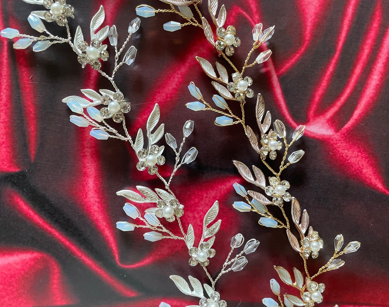 Bridal Hair Piece Wedding Hair Vine Bridal Hair Vine Wedding Etsy