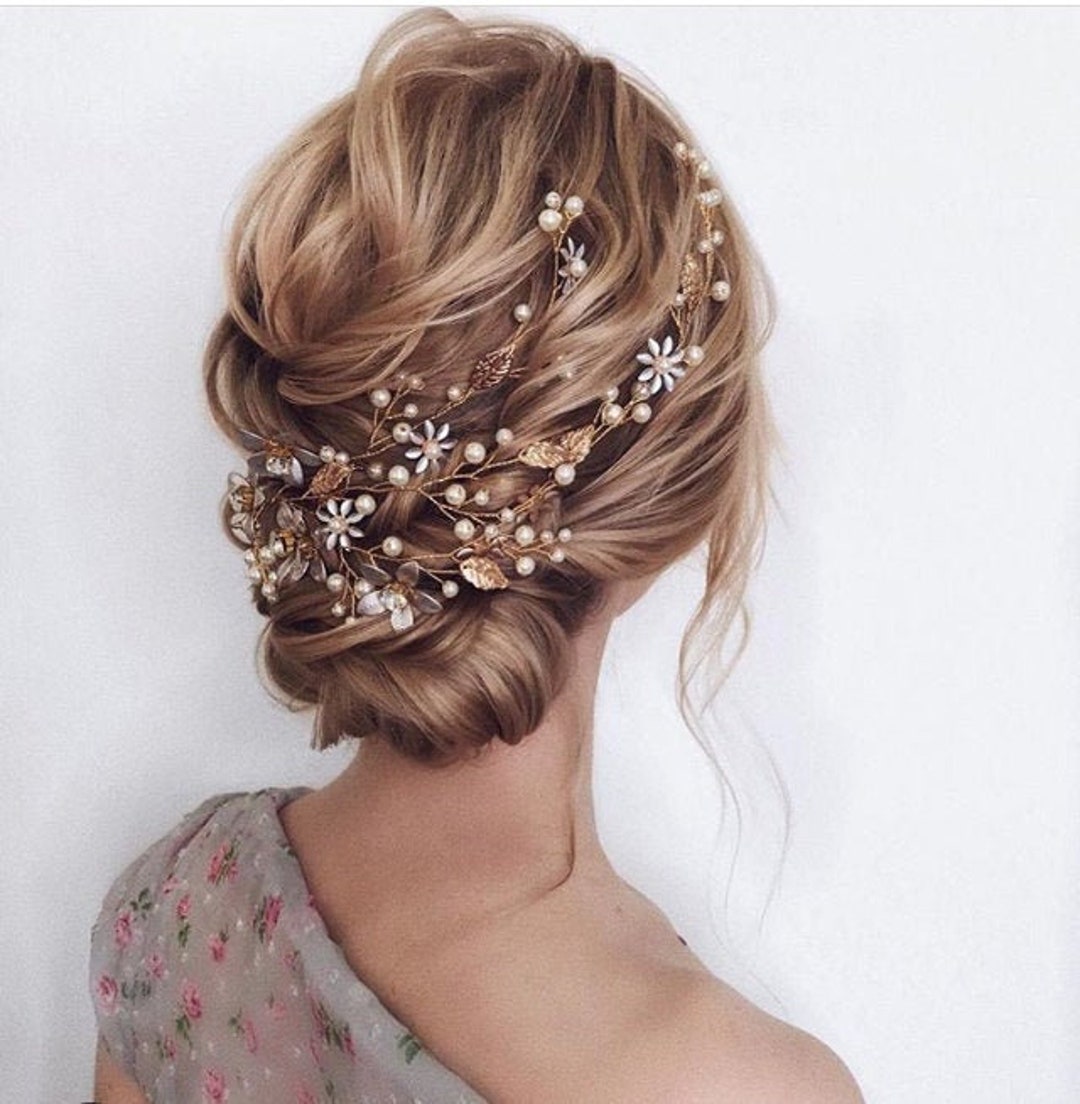 Bridal Hair Piece Boho Hair Vine Floral Wedding Hair Vine - Etsy Bridal Hair Piece Boho Hair Vine Floral Wedding Hair Vine - Etsy