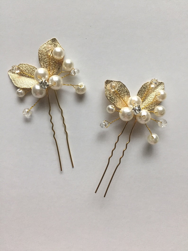 Bridal Hair Pins Pearl Bridal Hair Pins Silver Bridal Hair Etsy
