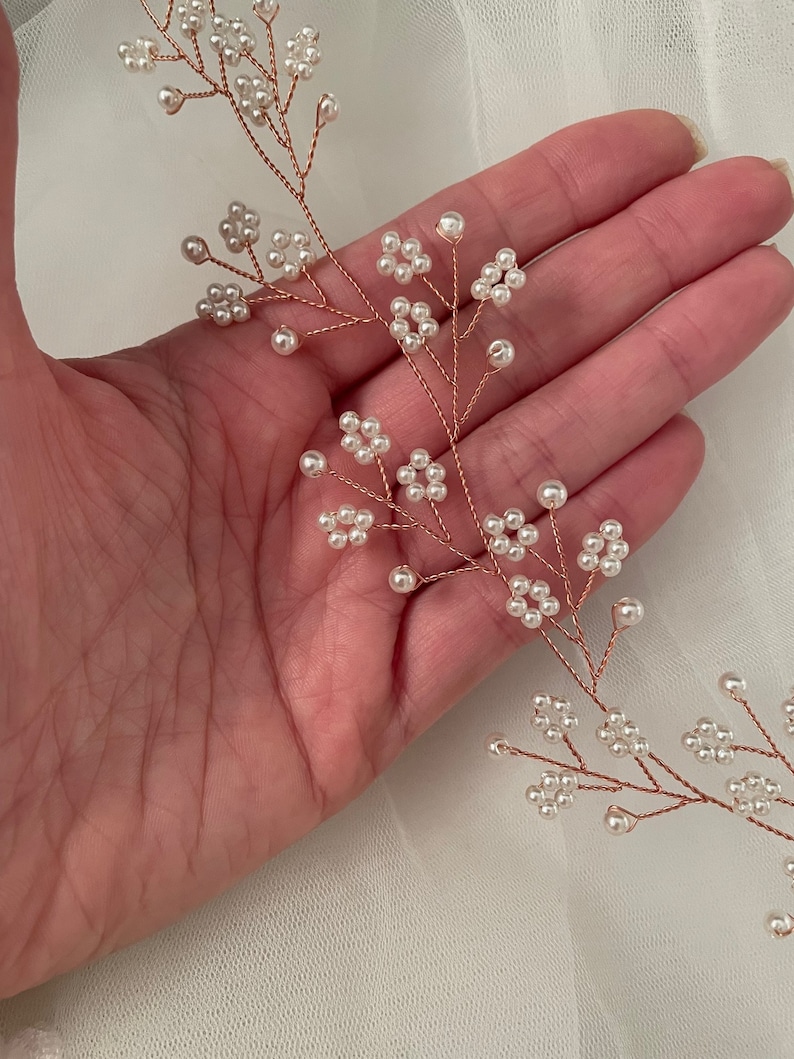 Pezzo per capelli da sposa, vite di cristallo, respiro del bambino. Pezzo per capelli da sposa, cristallo. Pezzo per capelli da sposa, vite, cristallo, copricapo da sposa in argento. Pezzo per capelli da sposa, respiro del bambino immagine 5