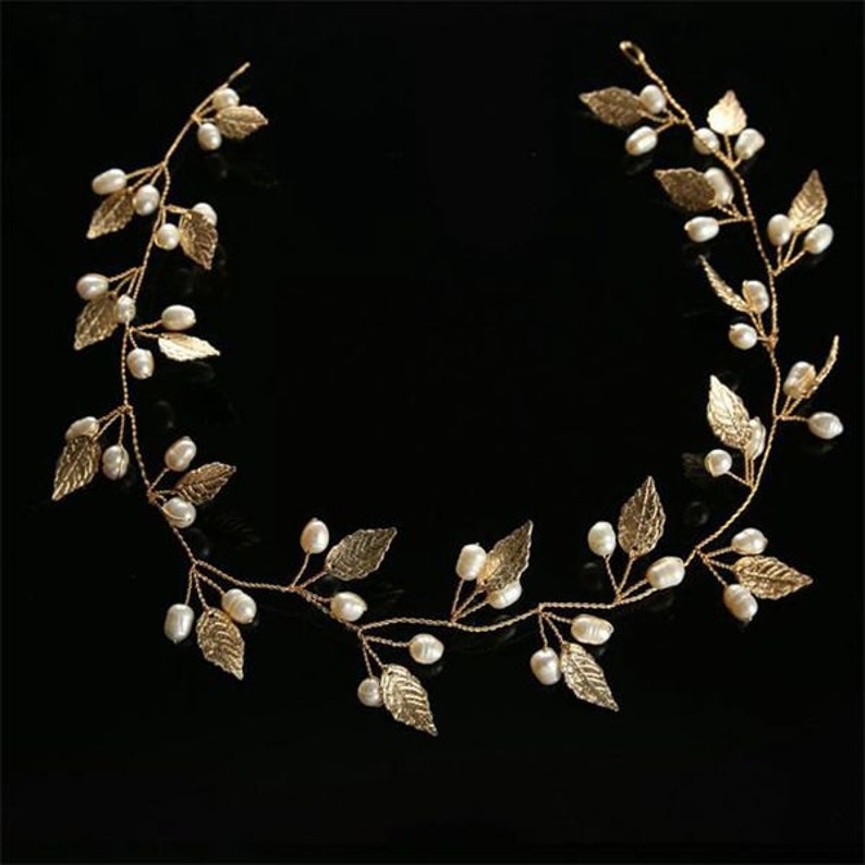 Bridal hair vine leaves Hair vine wedding leaf Gold Hair Vine Wedding Hair vine Leaf Vine Bridal Hairpiece Gold Wedding Hair vine bridal