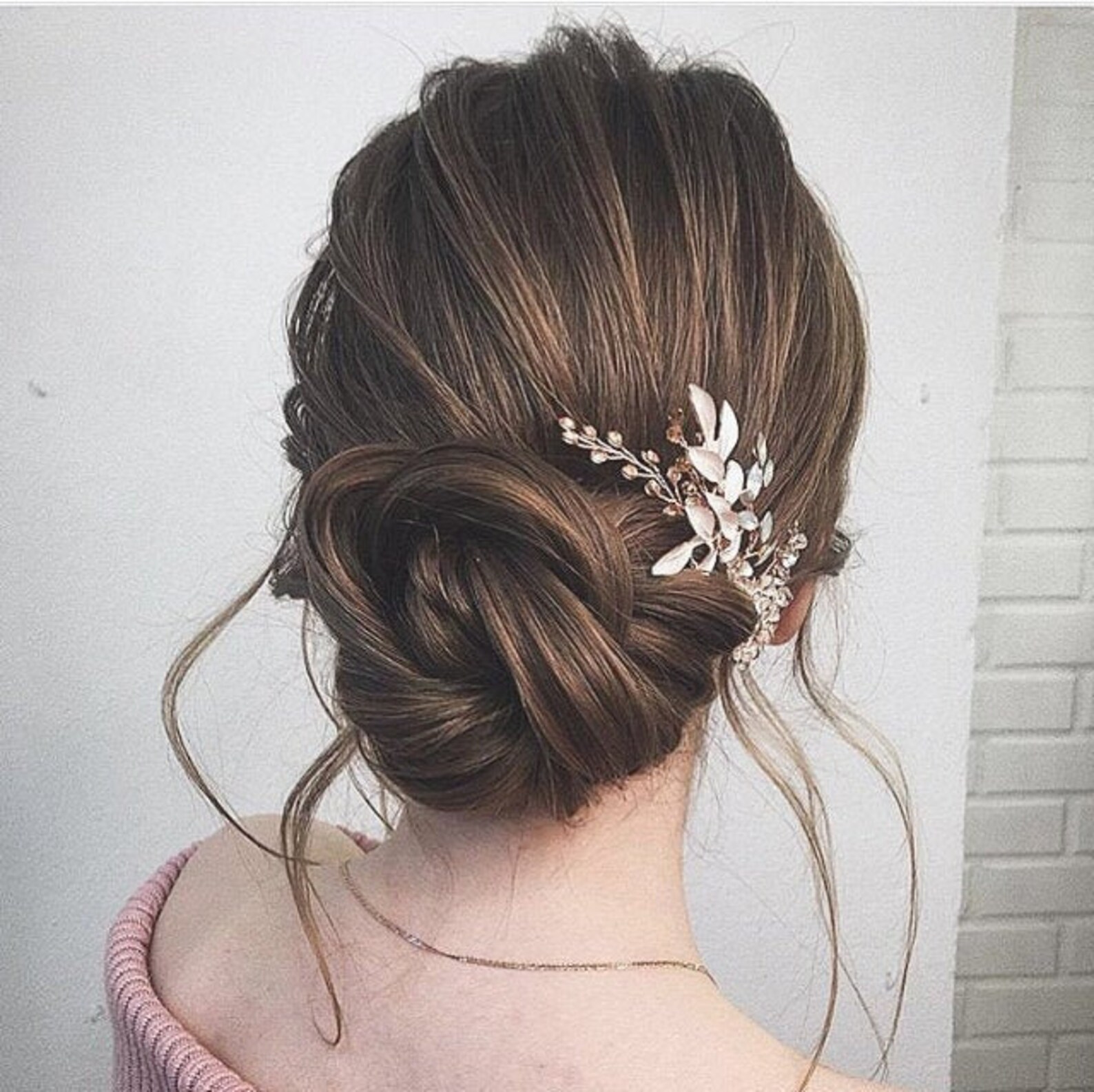Bridal Hair Piece Rose Gold Bridal Hair Comb Rose Gold Bridal Etsy