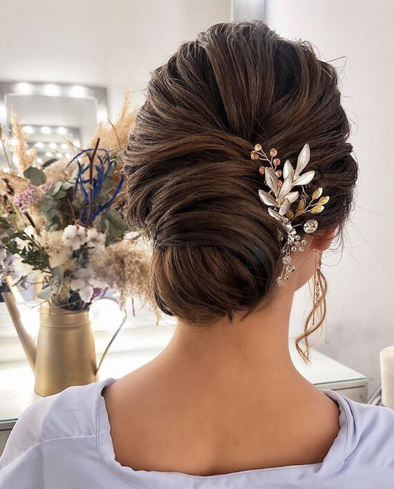 Bridal Hair Piece Bridal Hair Comb Rose Gold Bridal Headpiece - Etsy Bridal Hair Piece Bridal Hair Comb Rose Gold Bridal Headpiece - Etsy