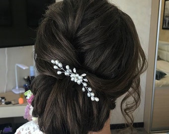 Bridal hair piece rose gold Bridal hair comb rose gold Wedding hair piece Bridal headpiece Wedding hair comb Bridal hair pins Bridal comb