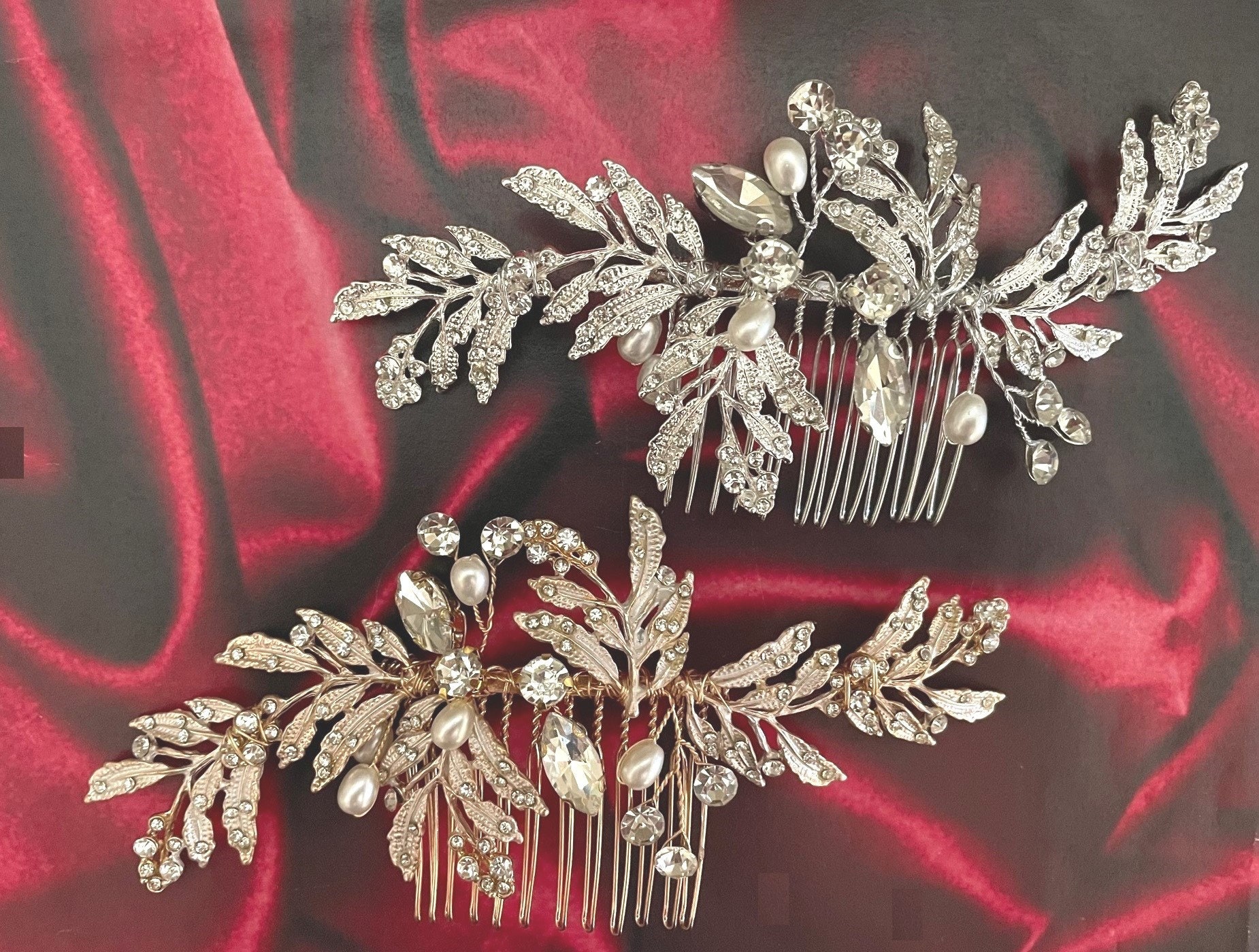 Bridal Hair Piece Rose Gold Bridal Hair Piece Floral Wedding Etsy