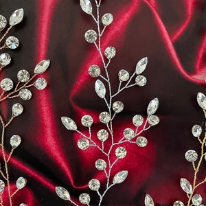 Boho Brautkranz: Silberhochzeits Haarschmuck