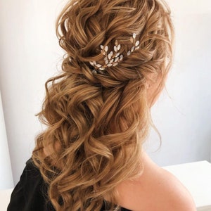 Bridal hair piece Bridal hair comb Wedding hair comb Bridal Hair jewelry wedding headpiece Wedding Hair Accessories Wedding hair piece image 5