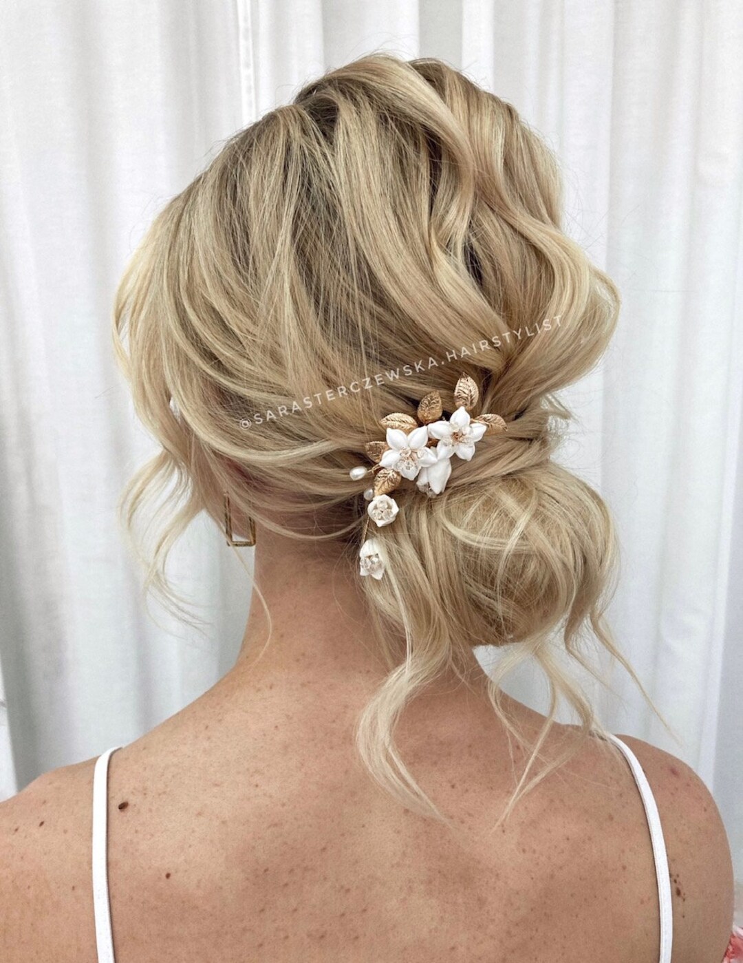 Bridal Flower Hair Piece Flower Wedding Hair Piece Flower Bridal Hair Comb Flower Wedding Hair