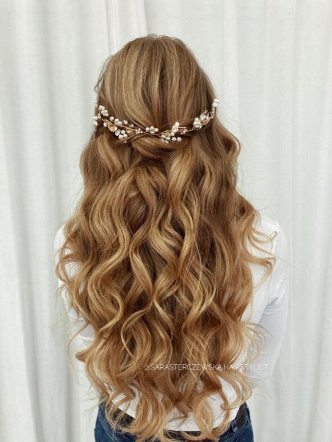 Bridal Hair Vine Pearl Bridal Hair Piece Pearl Bridal - Etsy